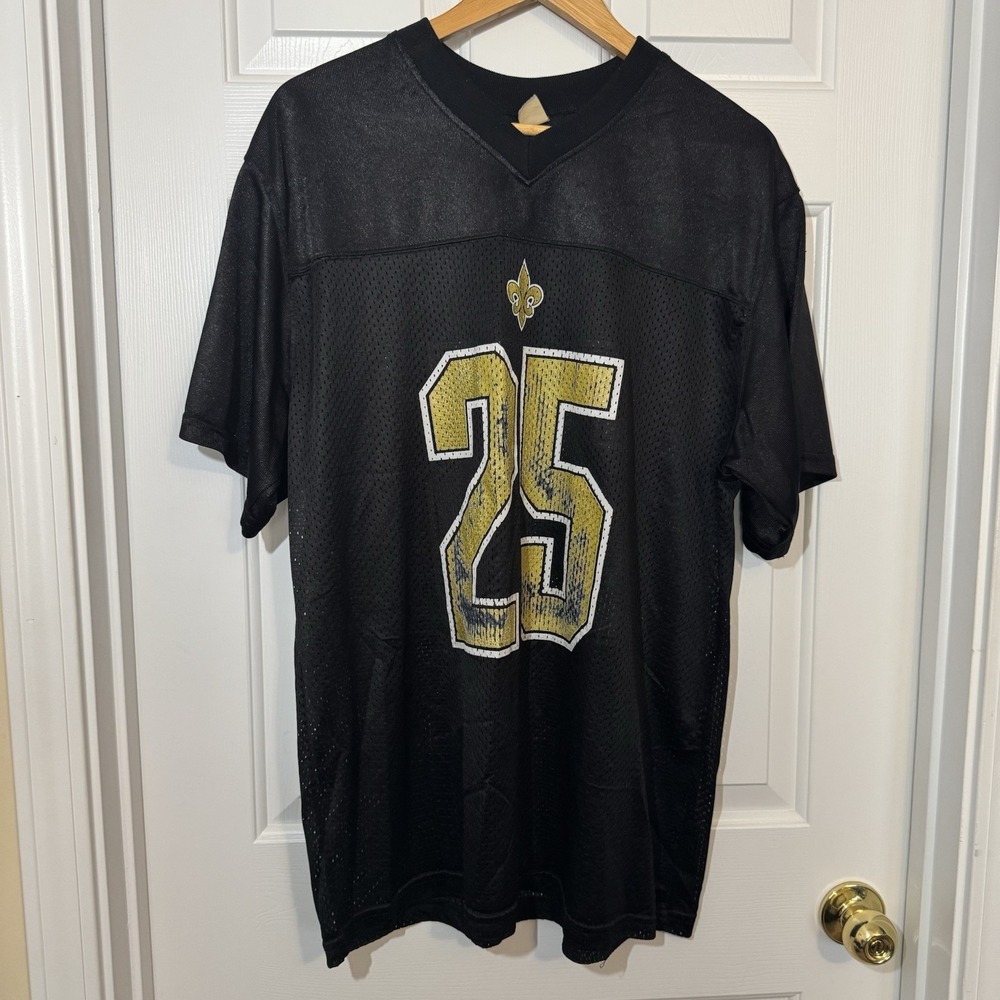 New Orleans Saints Distressed Numbers Mesh Jersey ‎ Size XL Lightweight